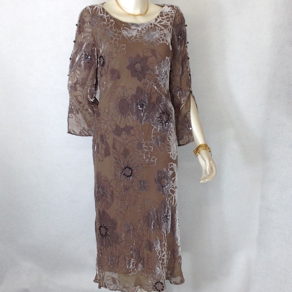 PAPÉLL Boutique Evening Size 10 Silk Blend Dress